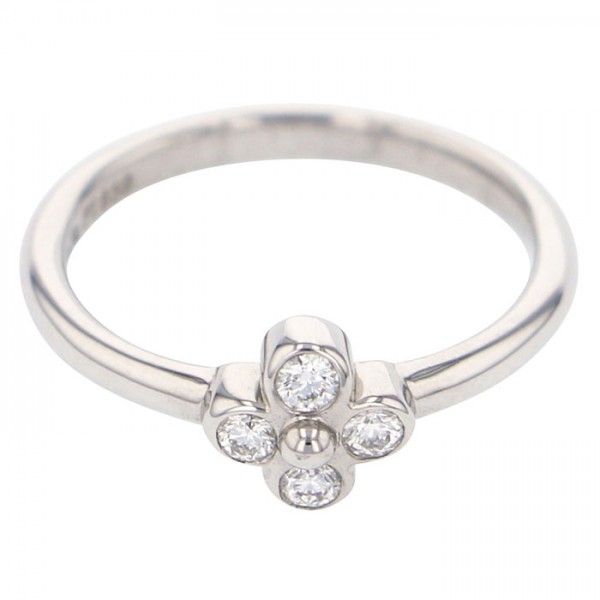Tiffany & Co. Tiffany Flower Lace Diamond PT950 Ring Platinum