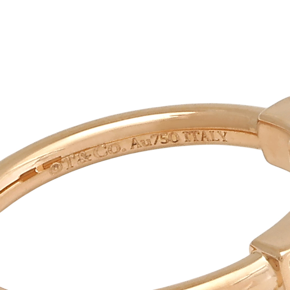 Tiffany & Co. Tiffany T Wire Ring 18K Rose Gold Mother of Pearl 64027158