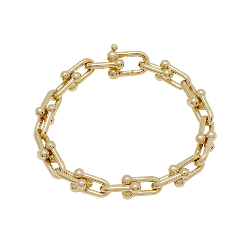 Tiffany & Co. Hardware Link Bracelet 18K Yellow Gold 70881705