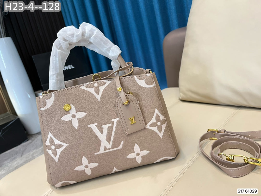 Louis Vuitton Montaigne Bag Beige 30Cm M45778