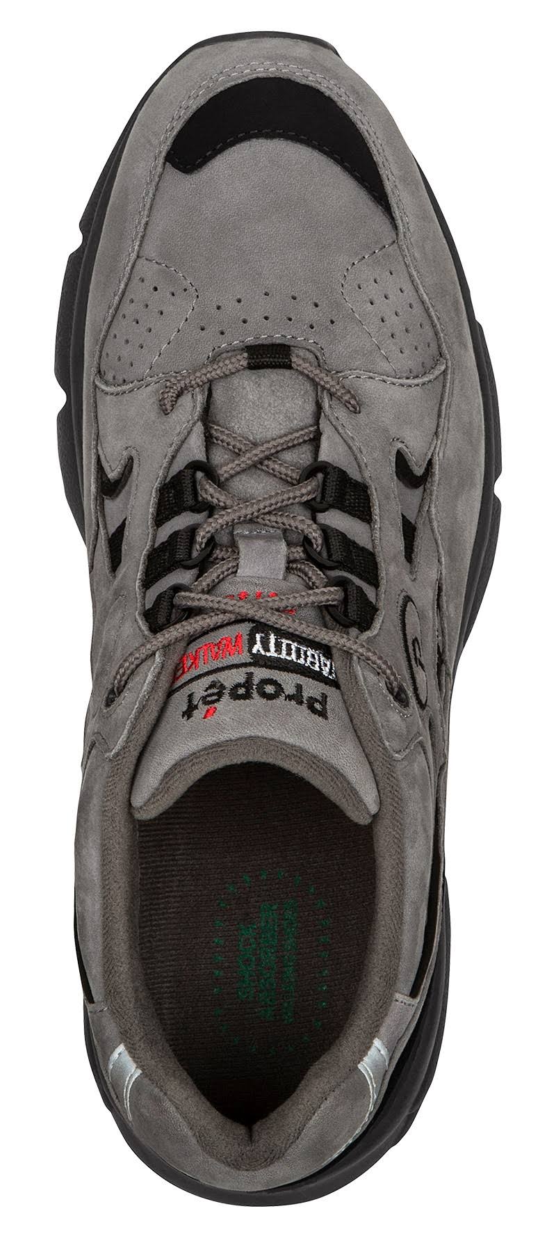 Propet Men&s Stability Walker Grey/Black Nubuck 7 5e