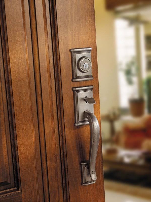 Kwikset Ashfield Dummy Handleset Rustic Pewter 802ADHLIP-502
