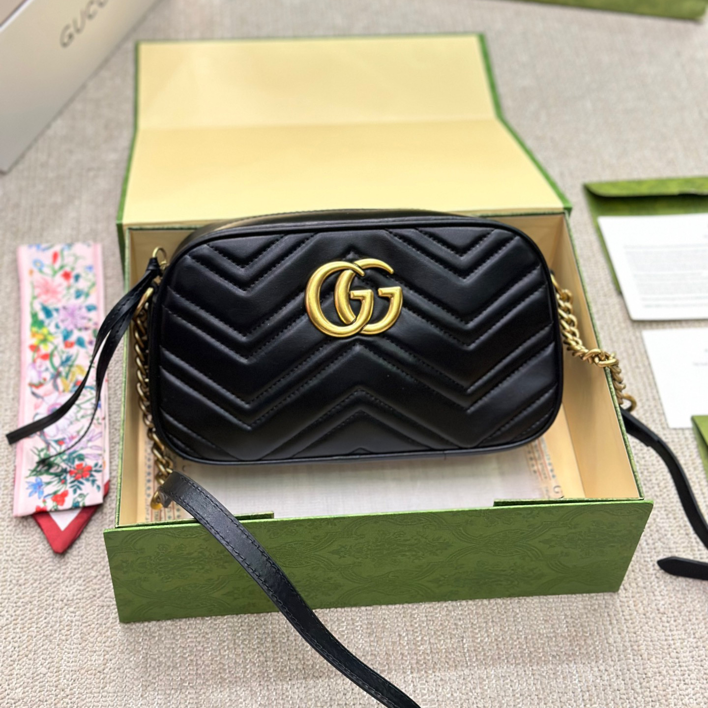 Gucci marmont chain bag - cnluxepick