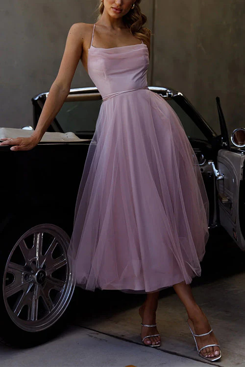 Strappy Open Back Midi DressClistos