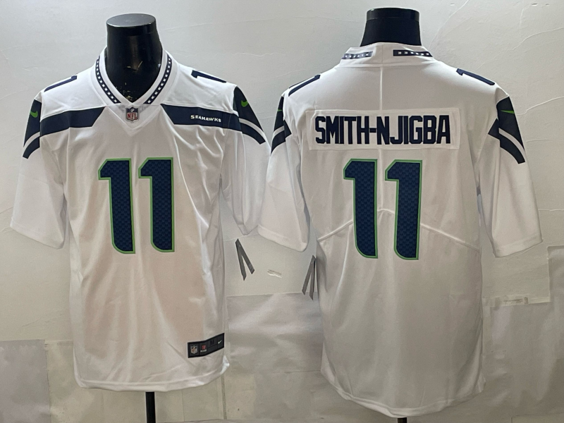 Men's Seattle Seahawks Jaxon Smith-Njigba #11 White Game Jersey