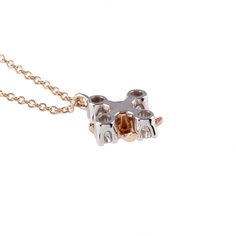 Tiffany & Co. Schlumberger Necklace Platinum & 18K Rose Gold Diamond 60022686