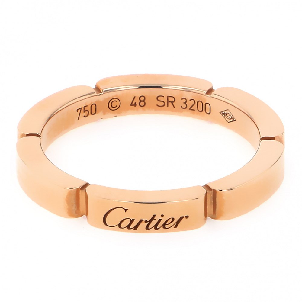 Cartier Mayon Pantale #48 Ring 18K Rose Gold