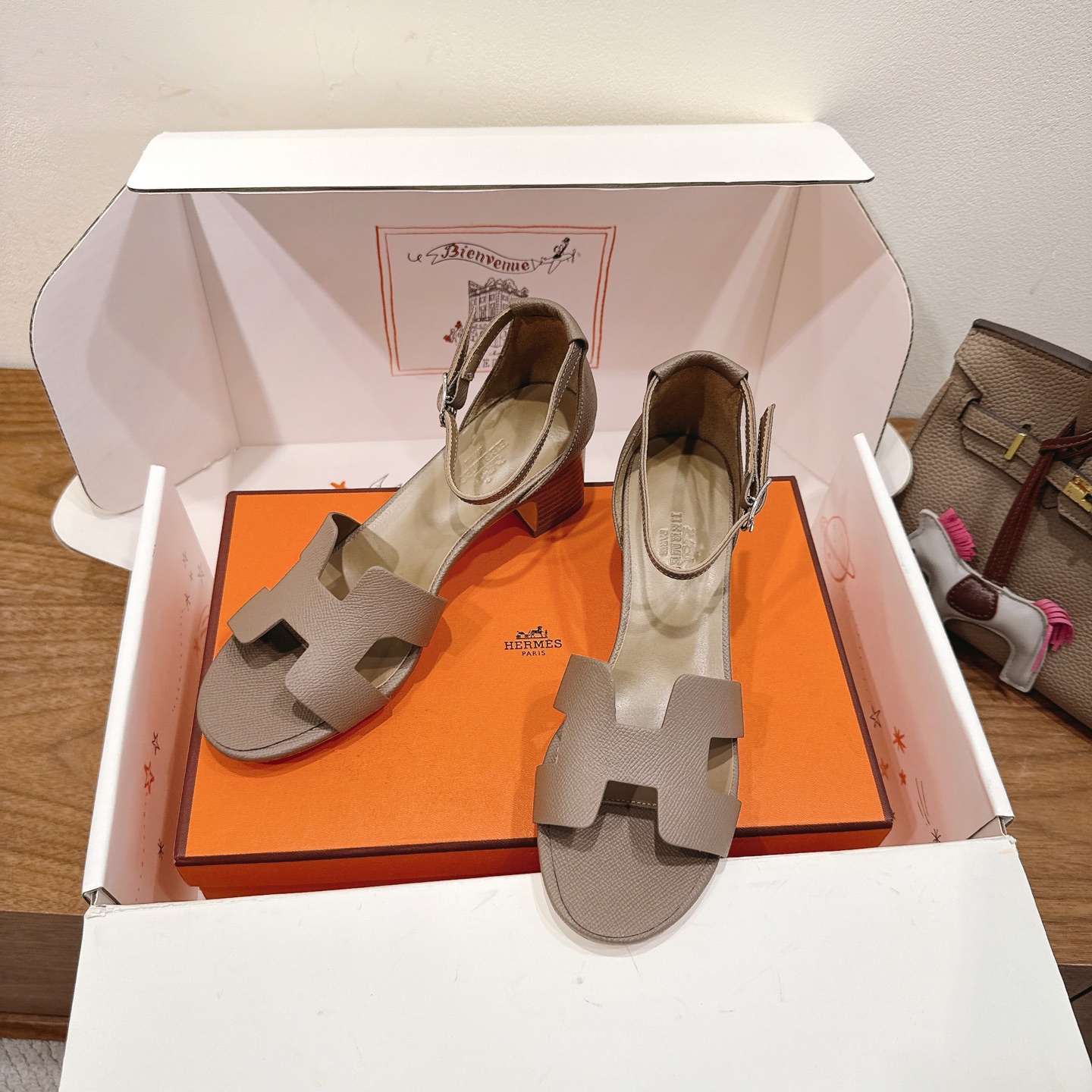 Hermès block-heeled sandals - cnluxepick