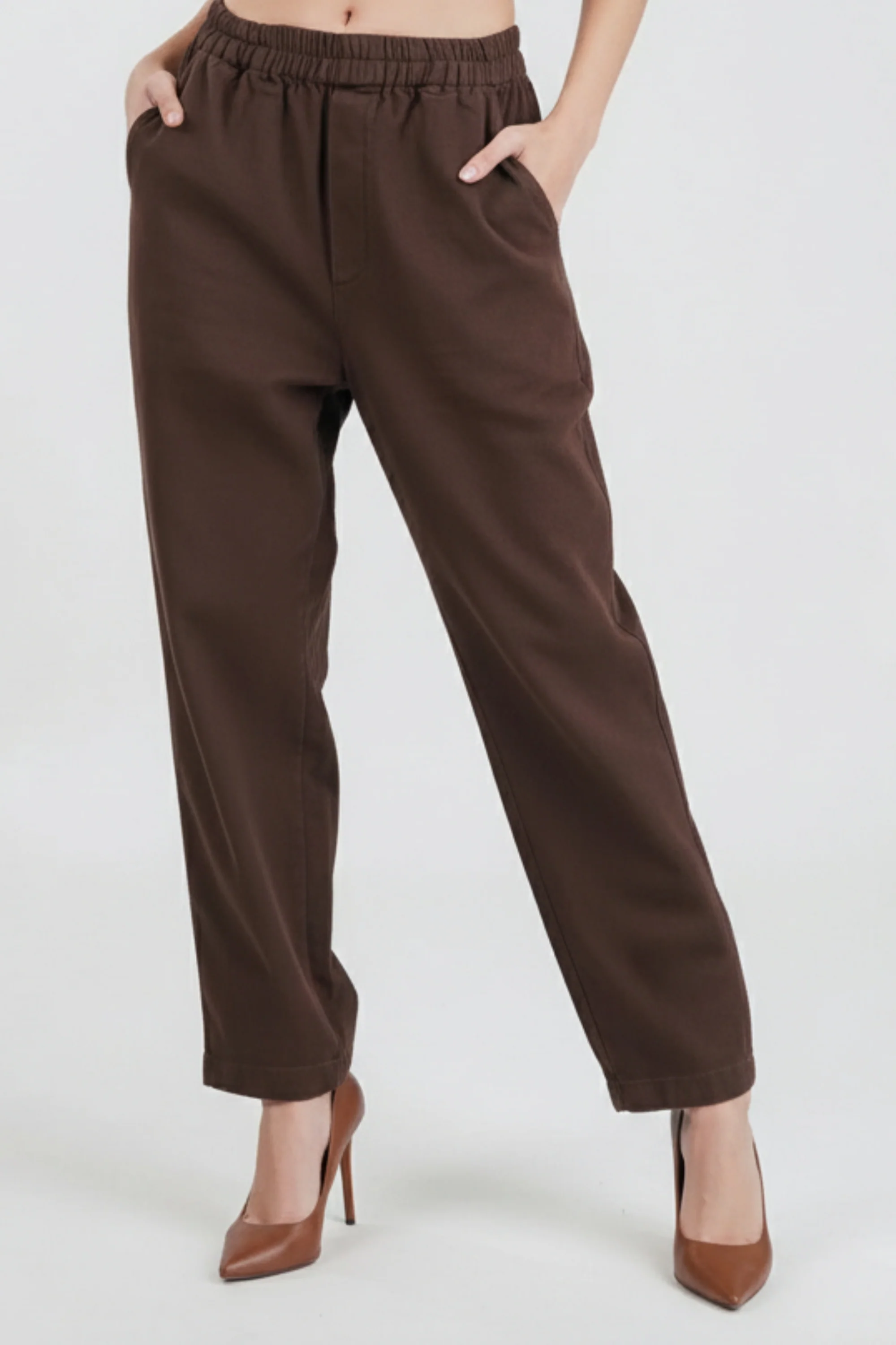 Truffle Brown Relaxed Fit Pants