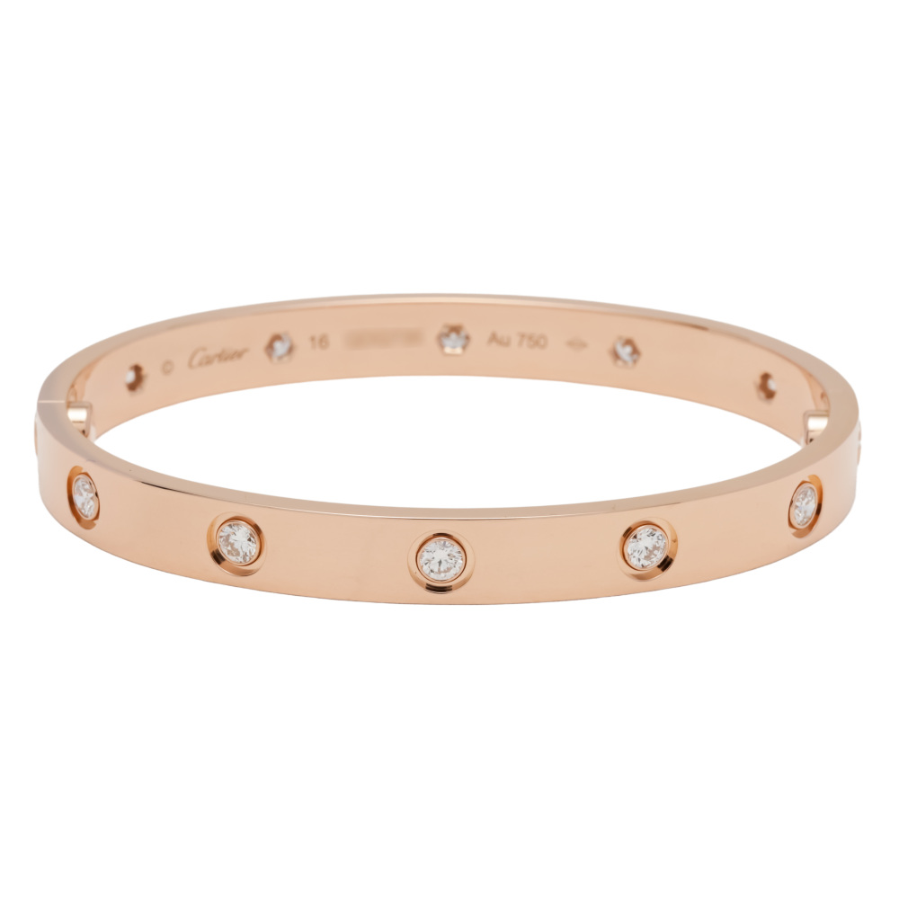 Cartier Love Bracelet 18K Rose Gold Diamond B6070200