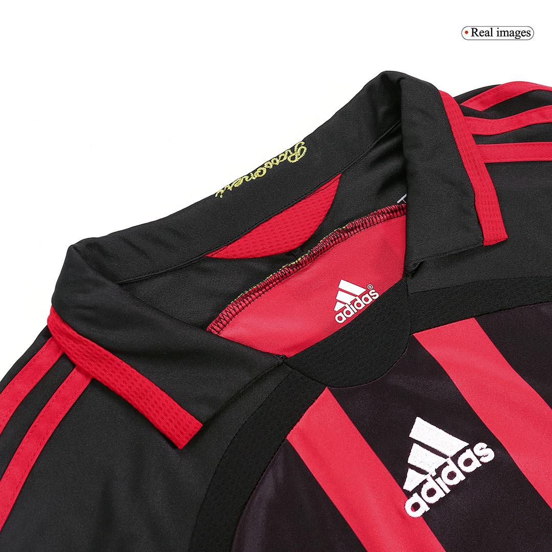 Retro Soccer Jersey MALDINI #3 AC Milan Home Long Sleeve 2006/07
