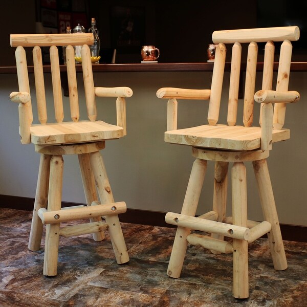 Sunnydaze Rustic Bar Stool
