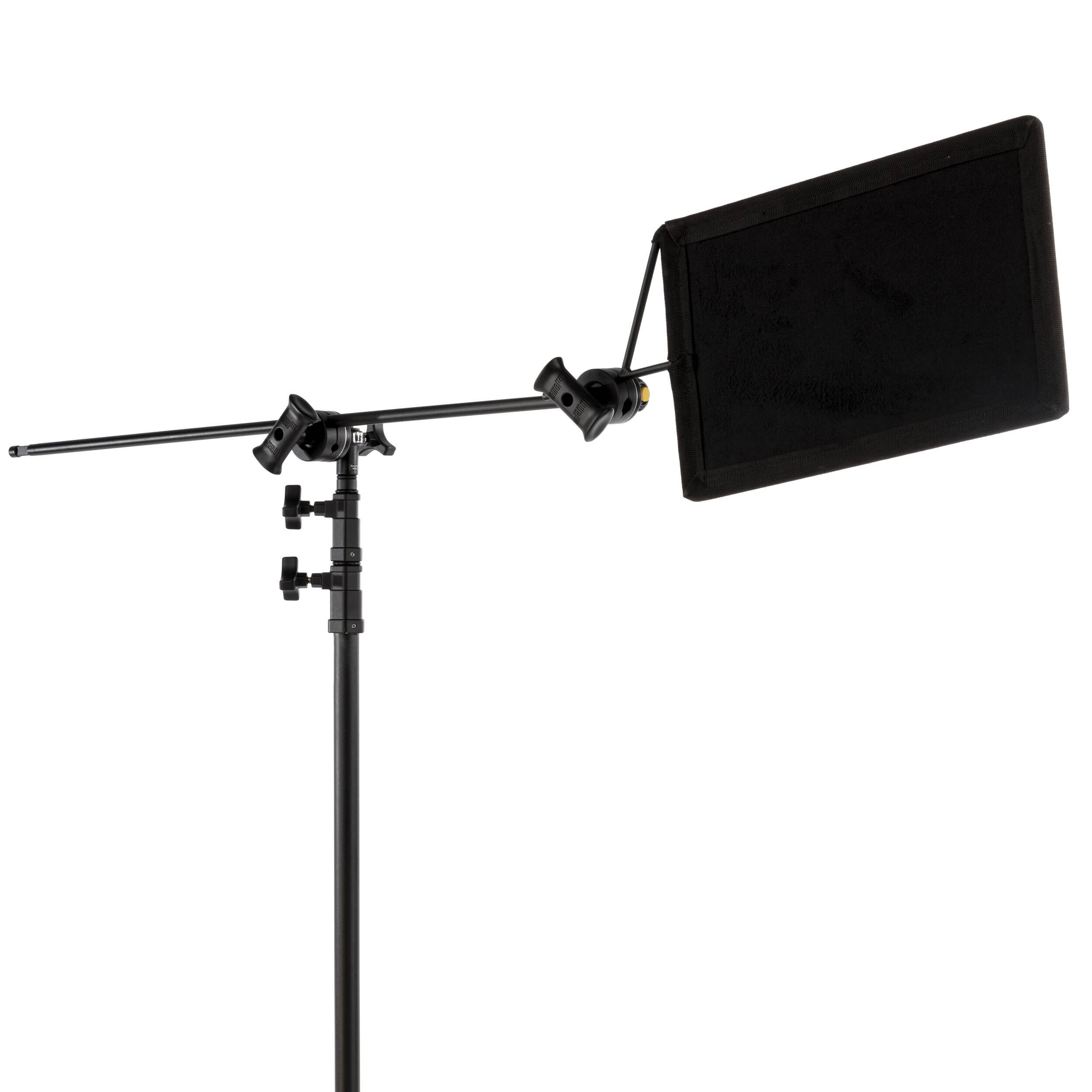 Lowel 40x22 C-Stand Sliding Leg Kit Bundle with 2.5x22 Grip Head u0026 40x22 Grip Arm Black