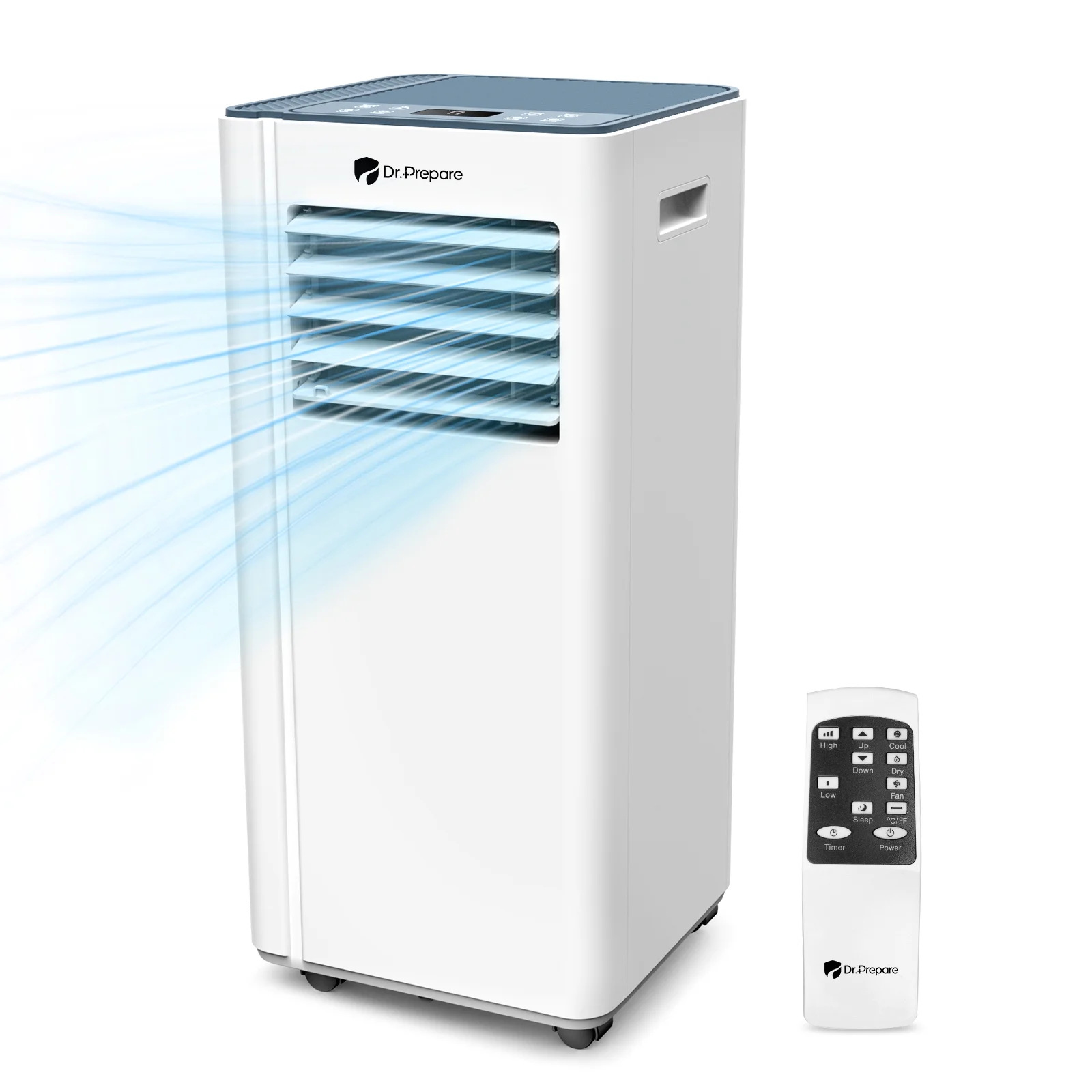 Renogy 4 in 1 Portable Air Conditioner for Room 8000 BTU 300SqFt Air Conditioning Unit, Smart Air Conditioner with Fan, Dehumidifier, Night, Timer