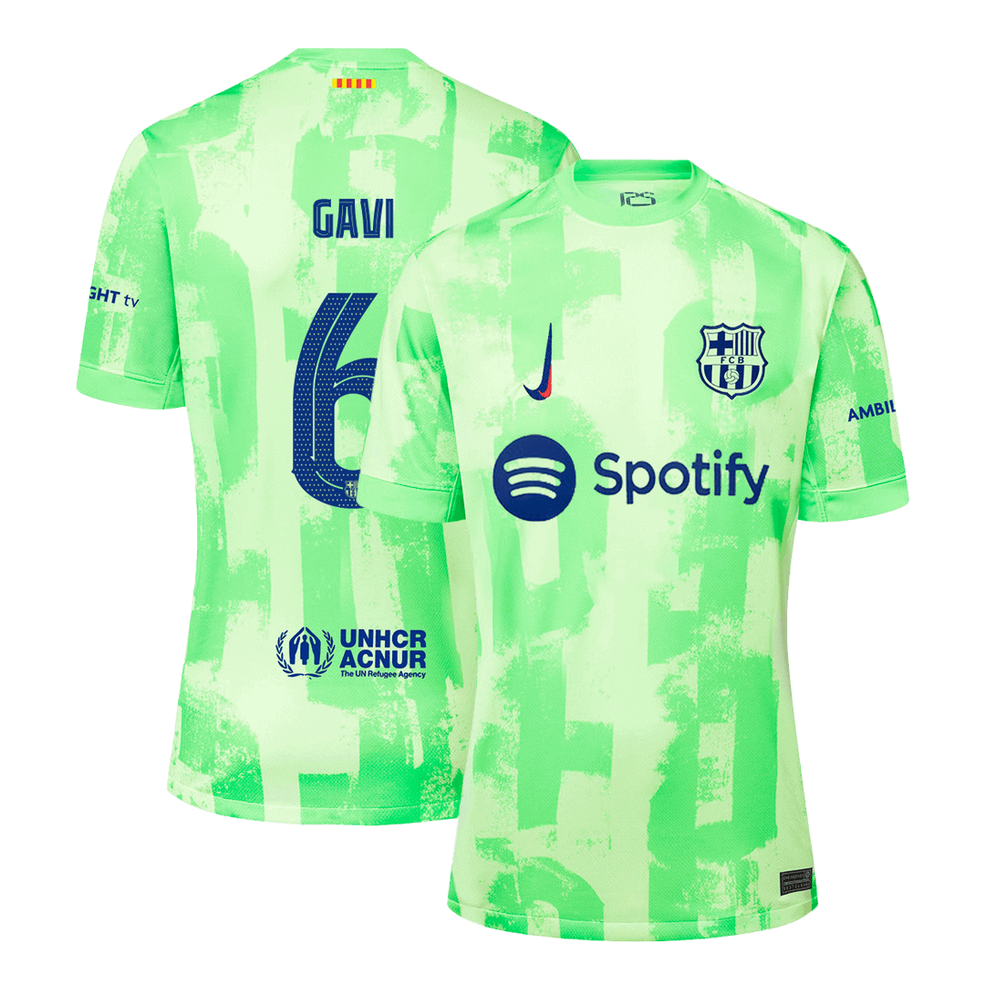 GAVI #6 Barcelona Third Away Soccer Jersey -UCL