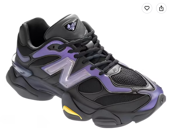 Mowalola x New Balance 9060 Burglarwear - Purple U9060YL Casual Running Sneakers
