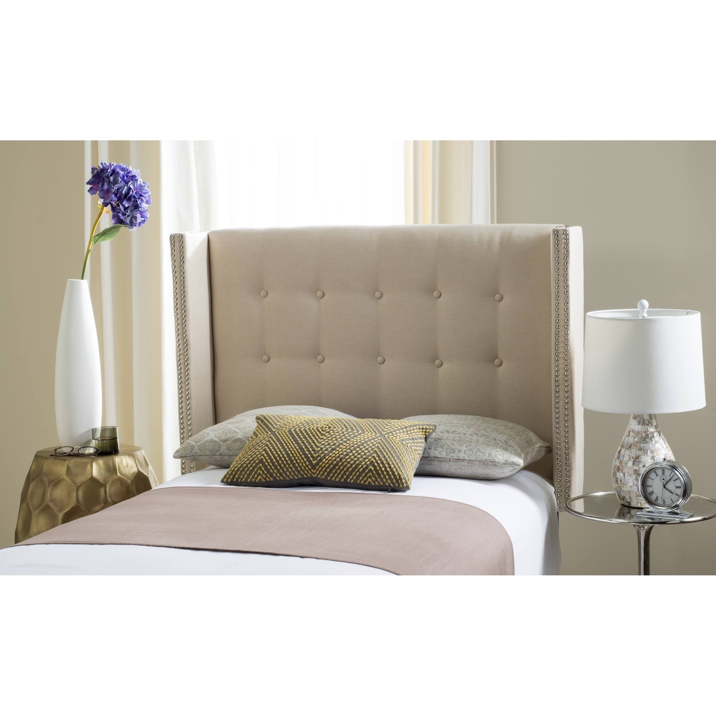 Safavieh Keegan Parchment Linen Full Headboard