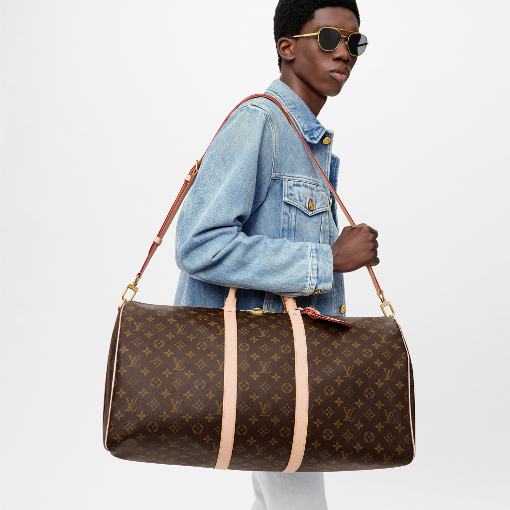 Louis Vuitton Monogram Keepall Bandouliere 55Cm M41424