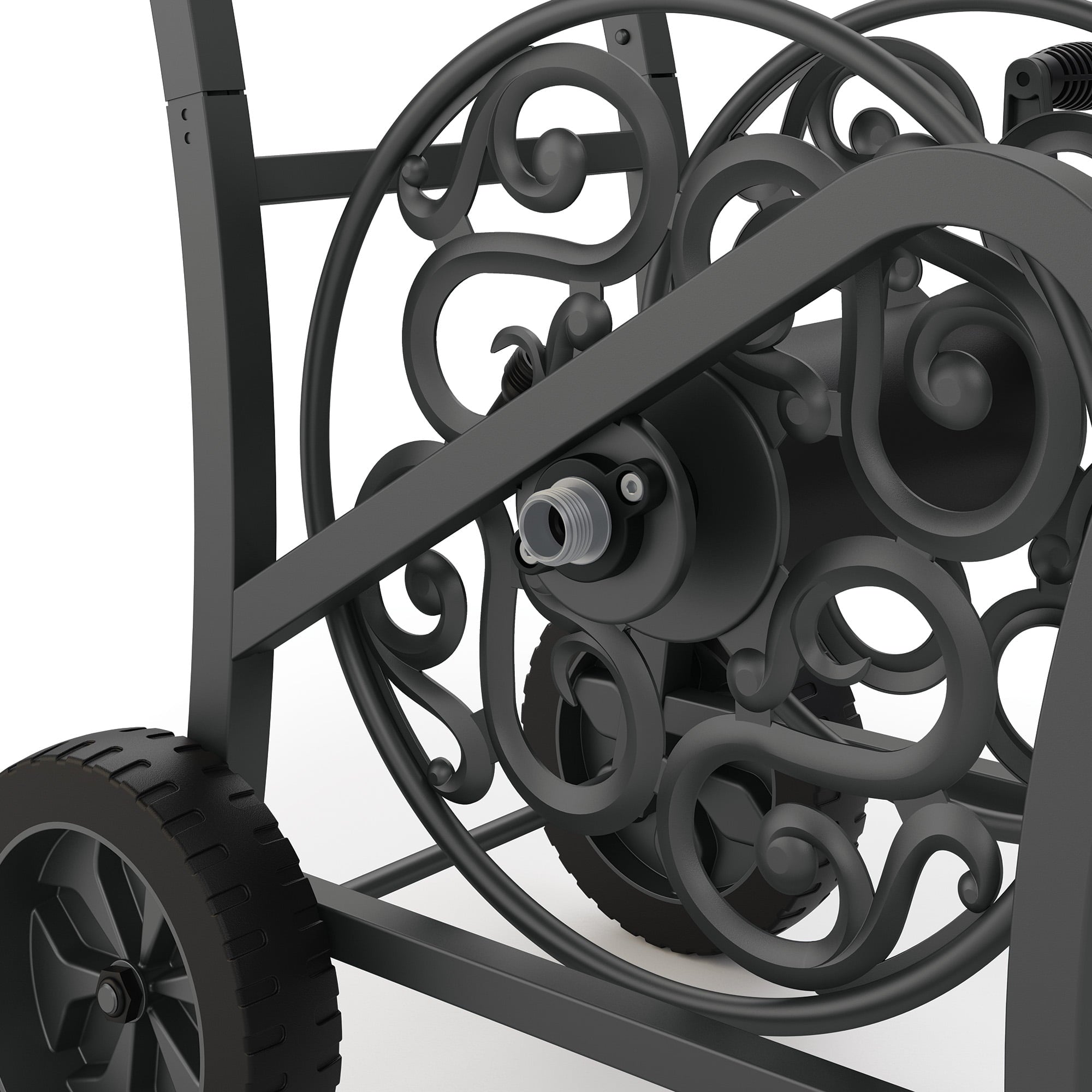 Suncast Elite Metal Decorative Hose Cart 150 ft., Powder Coated Steel
