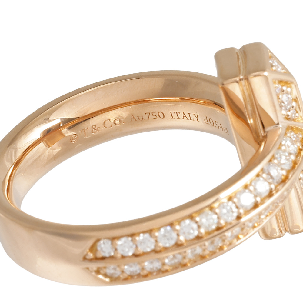 Tiffany & Co. Tiffany T One Ring 18K Rose Gold Diamond 68169798