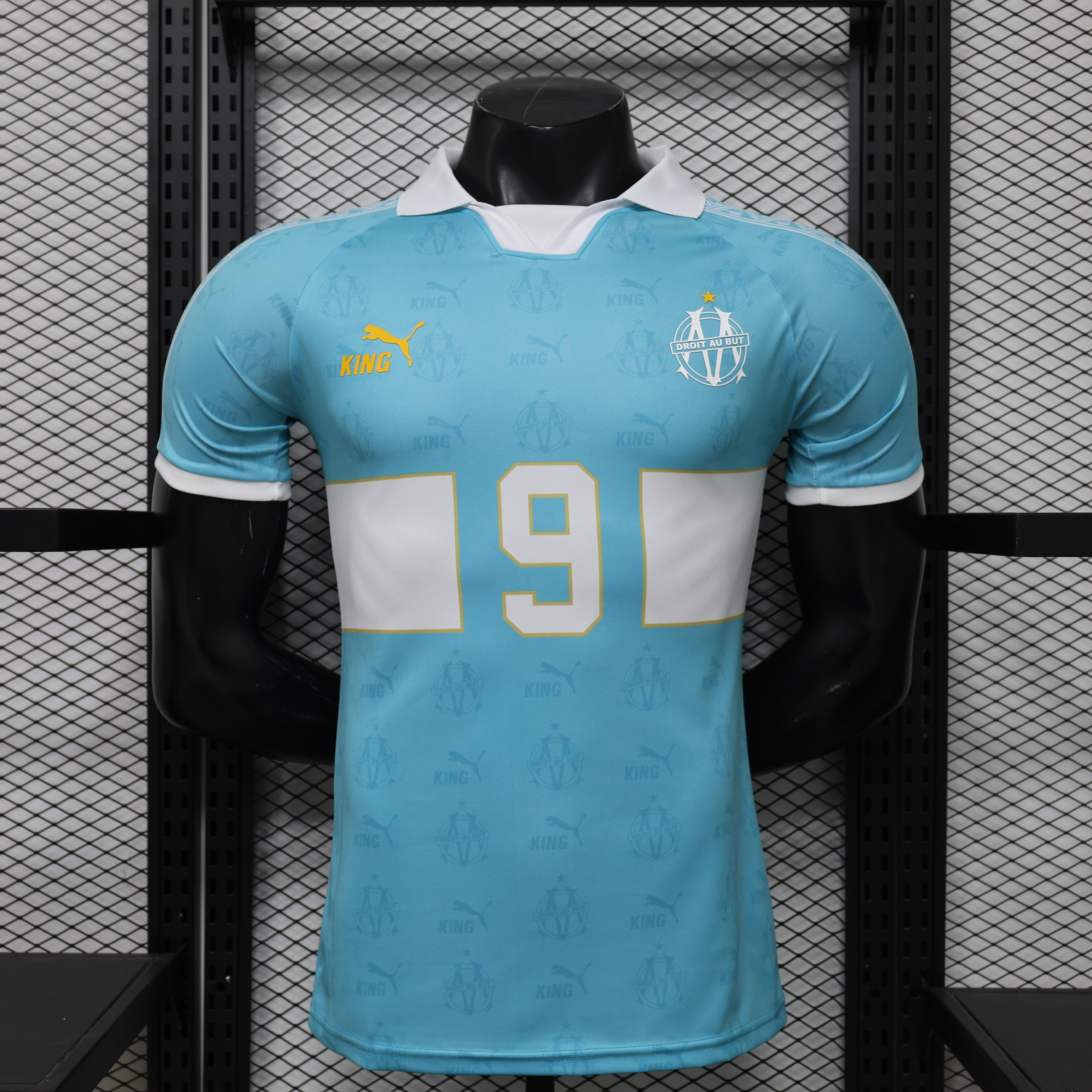 Player Version Olympique de Marseille KING Retro Jersey Men