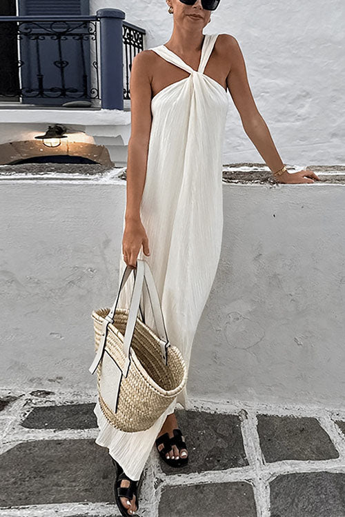 Elegant Halter Neck Maxi DressClistos