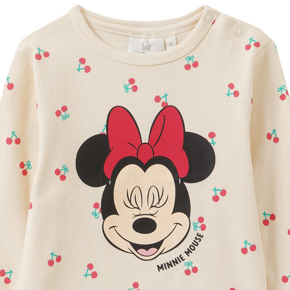 Topomini Minnie Maus Langarmshirt mit Kirsch-Allover