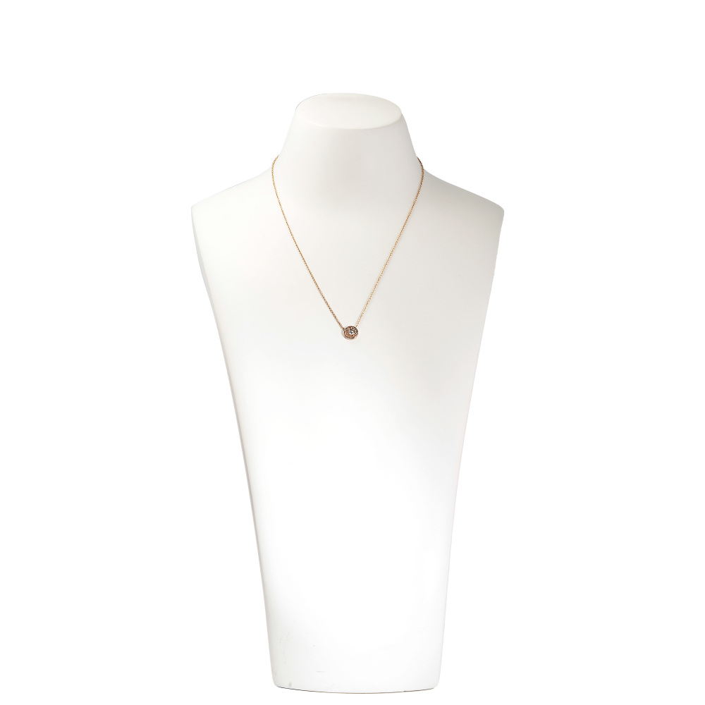 Tiffany & Co. 1837 Circle Necklace 18K Rose Gold Diamond