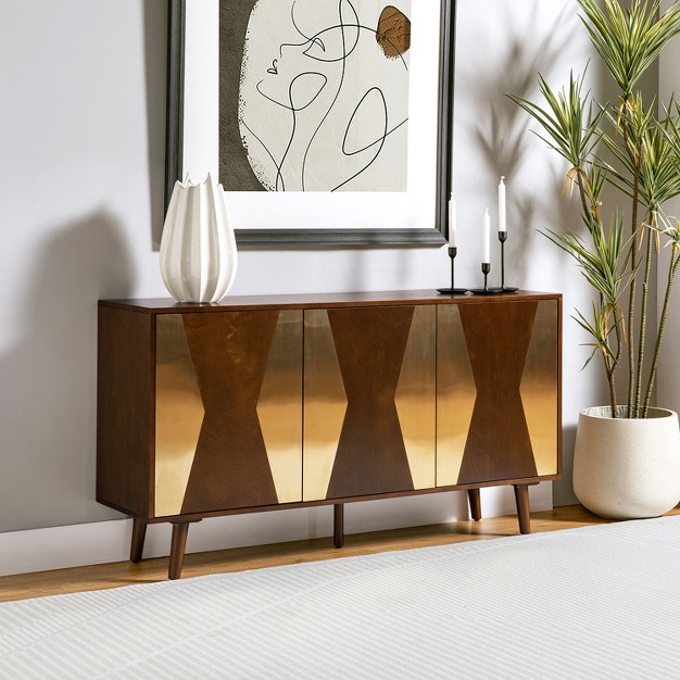 Jimmy 57 x27 x27 Wide Transitional Storage Sideboard With Handcrafted Finished Surface Hulala Home
