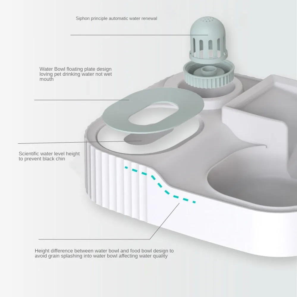 Pet Cat Bowl Dual-Use Dog Feeder Bowls