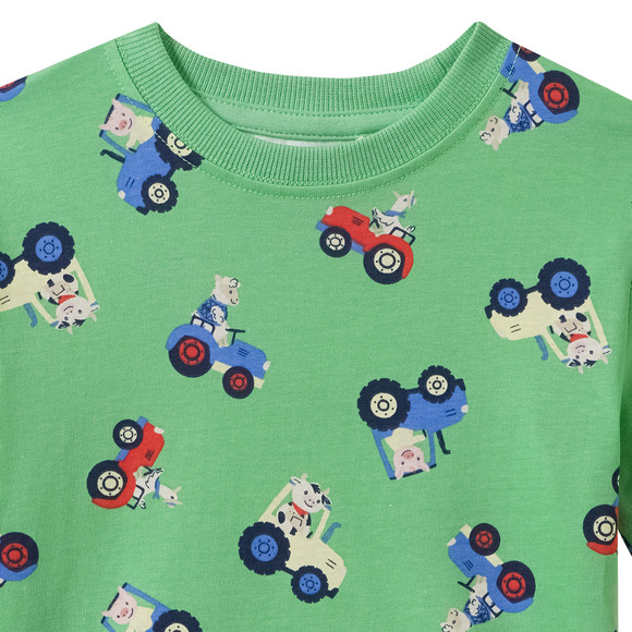 Topolino Jungen T-Shirt mit Traktor-Allover