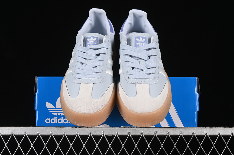 Adidas Samba W Halo Blue/Off White/Blue Spark Metallic IG1953