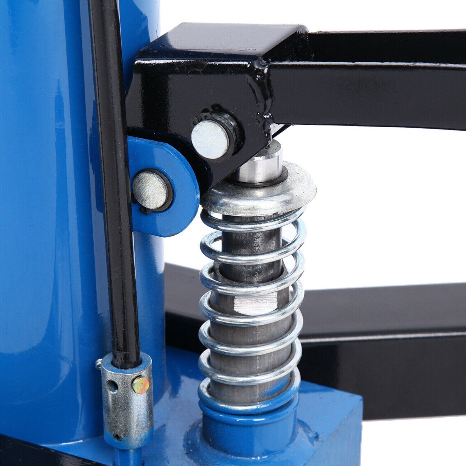 JSTUOKE 1660 Pounds Hydraulic Car Transmission Jack Vertical Lift with 360° Swivel Wheel Pedal ,Blue,33