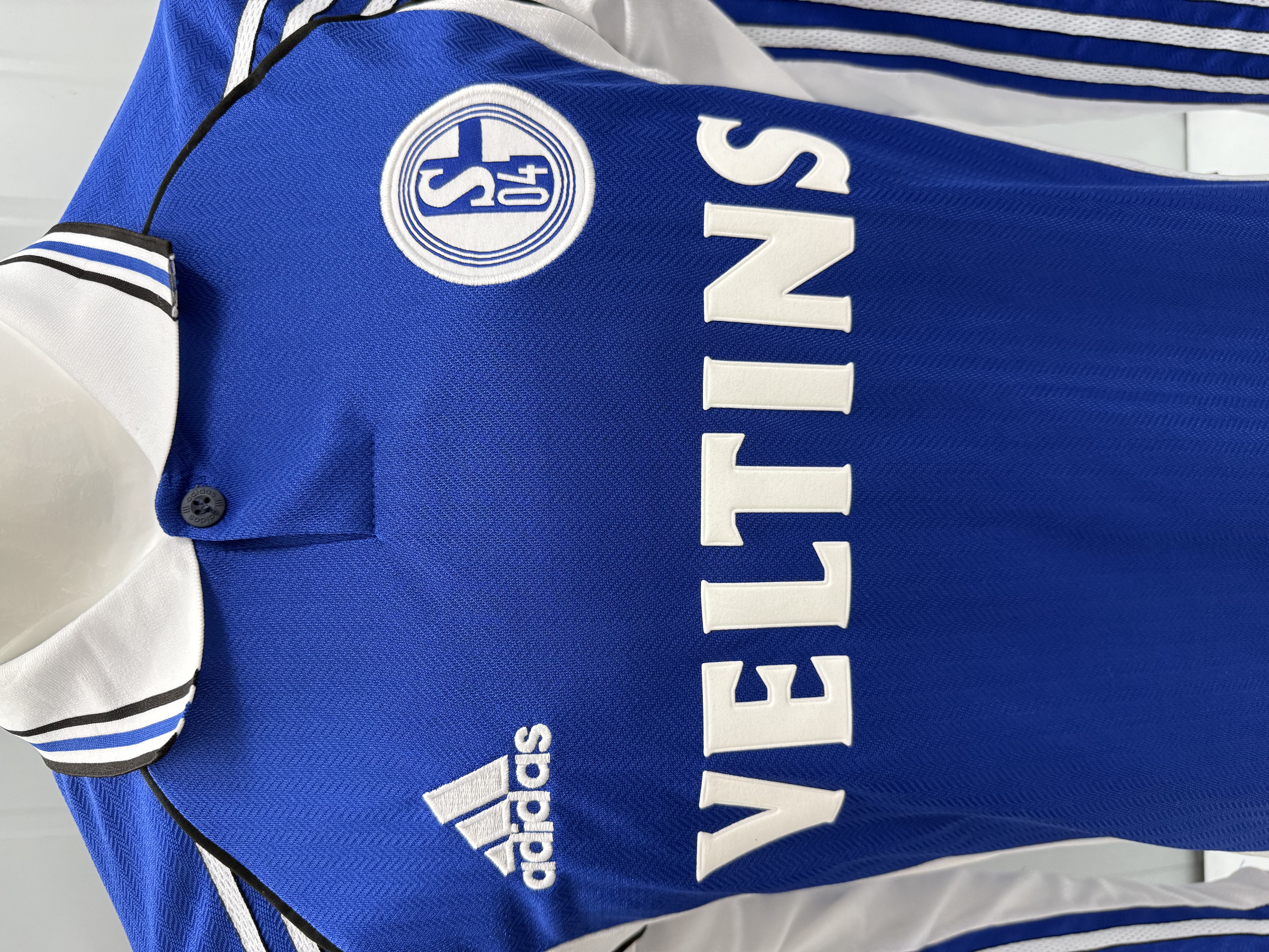 Retro 98/00 Schalke 04 Home Kit Long Sleeves S-XXL