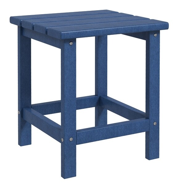 Adirondack Side Table,Square Patio End Table,Weather Resistant 15