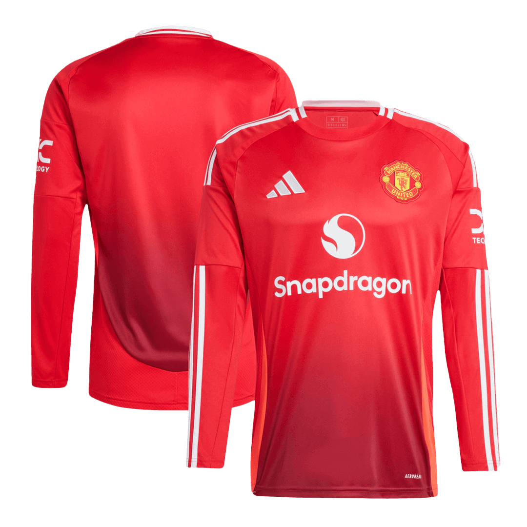 Manchester United Home Long Sleeve Jersey