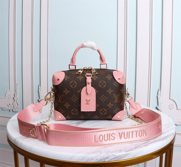 Louis Vuitton Soft Trunk Mini Monogram Pink 7.9 Inches