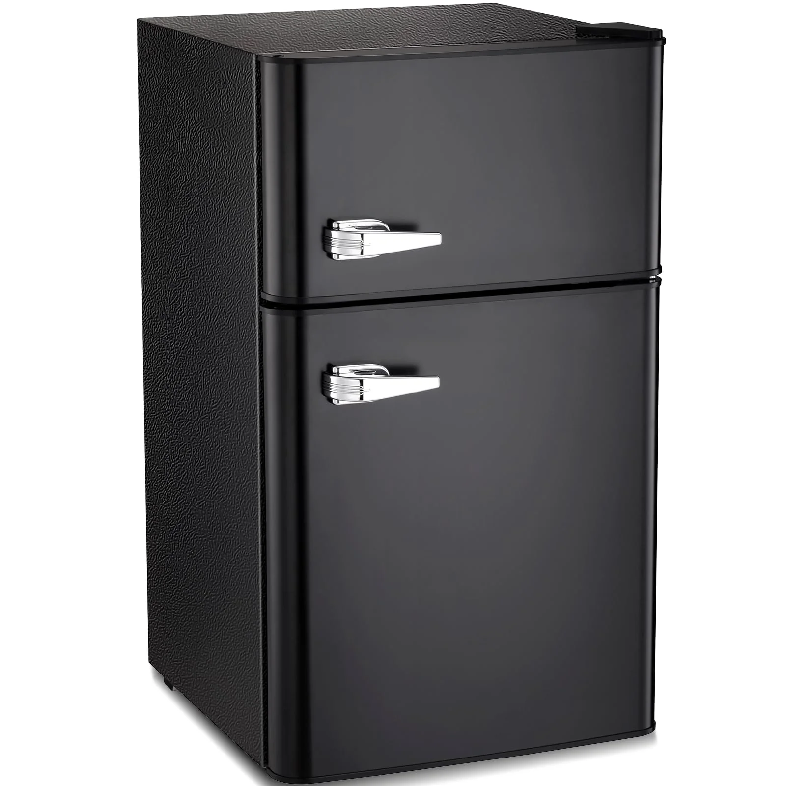 Kismile  Mini Fridge 3.1Cu.Ft Compact Refrigerator 2-Doors Freezer