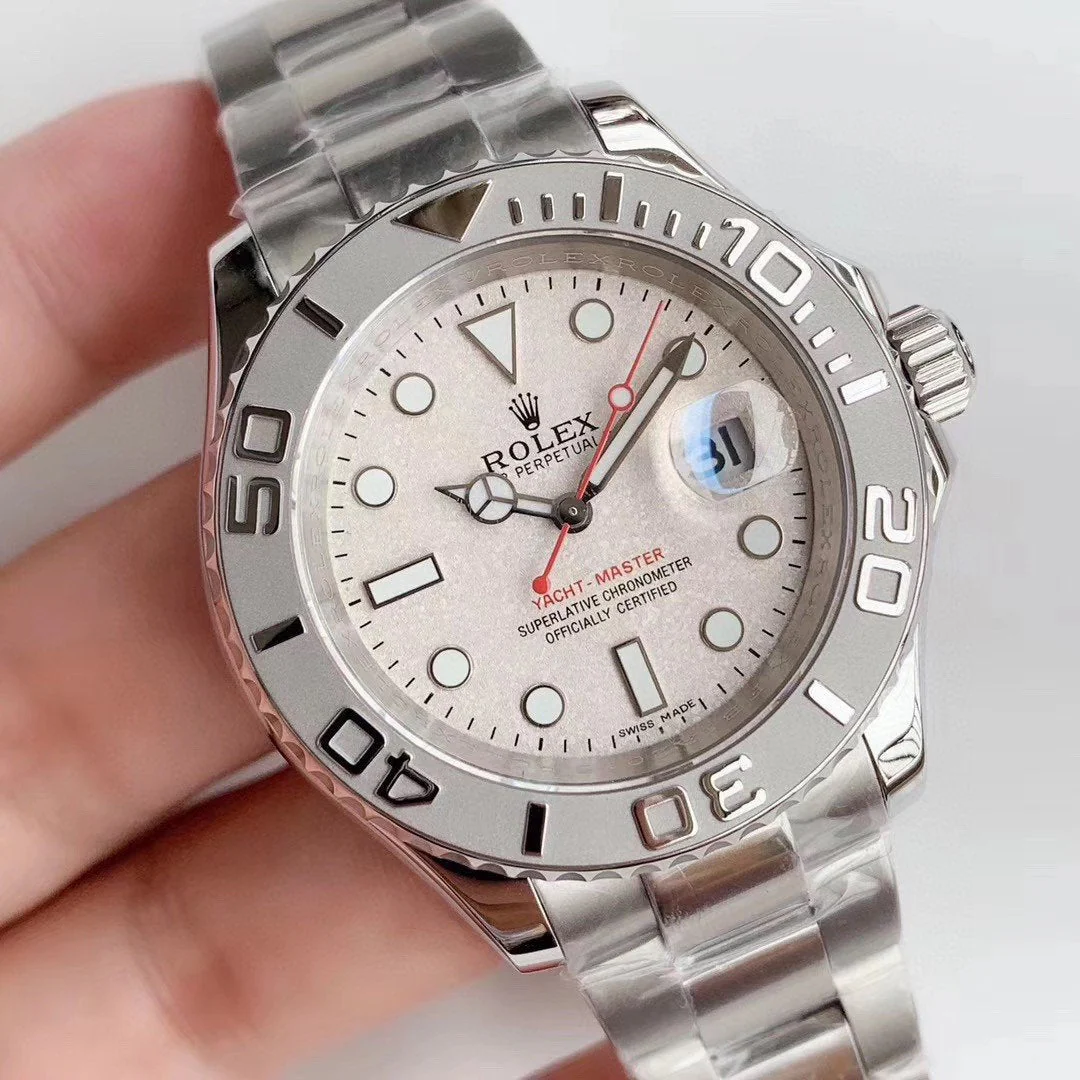 YACHT-MASTER 16622F STAINLESS STEEL WHITE DIAL