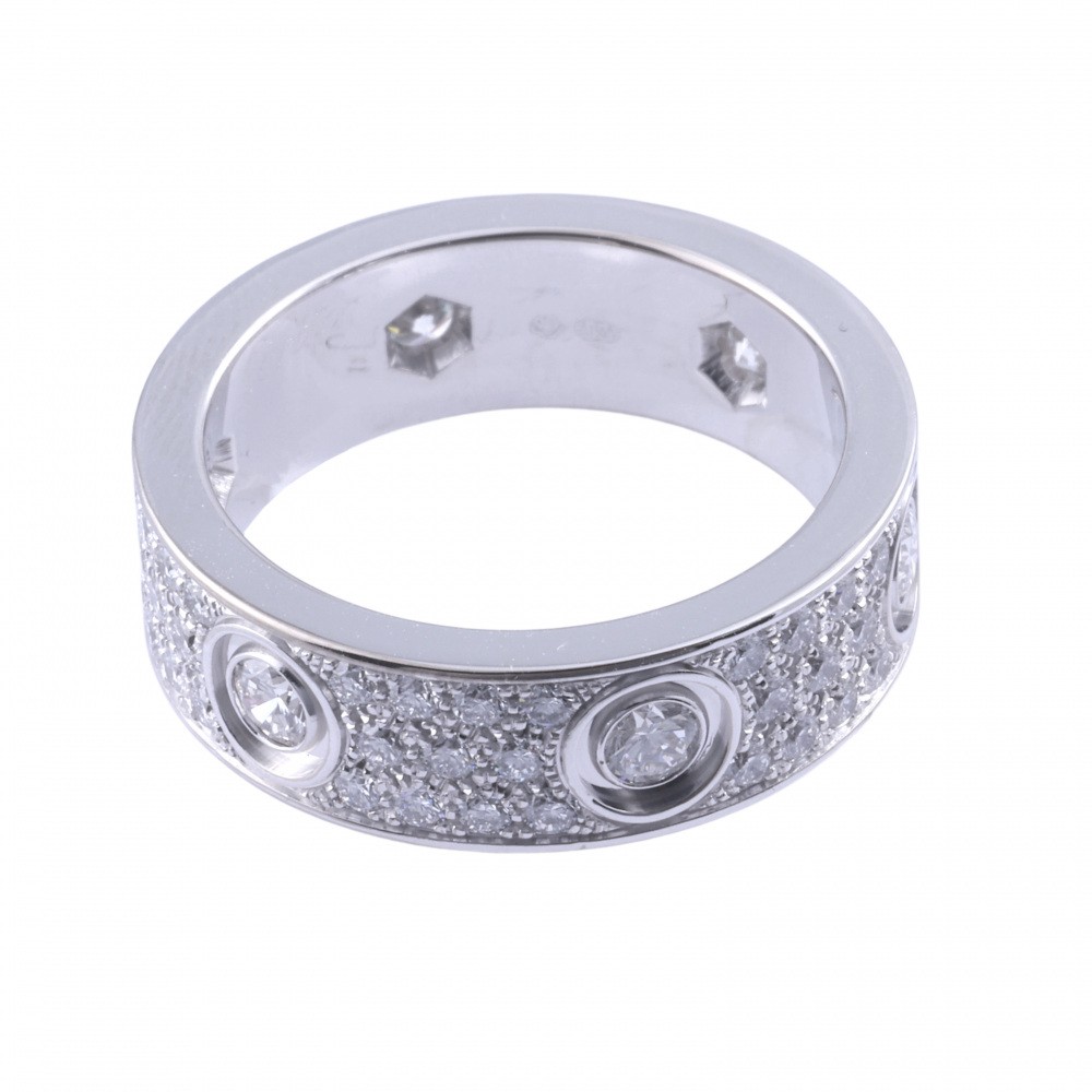 Cartier Love Ring 18K White Gold Diamond N4210400