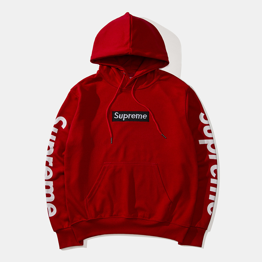 Supreme Print Classic Embroidered Hoodie - cnluxepick