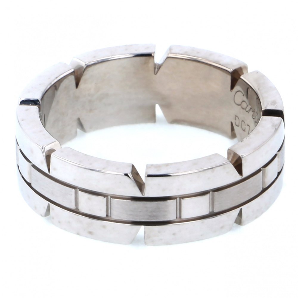 Cartier Tank Française #50 Ring 18K White Gold