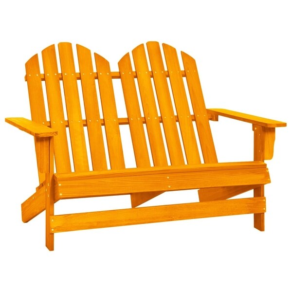 vidaXL 2Seater Patio Adirondack Chair Solid Wood Fir
