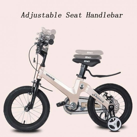 Kids Bike BMX Bike for Kids Boys Girls Bicycle Children Toddler Bike for 2-12 Years Old Magnesium Alloy Kids Bicycle Adjustable with Training Wheel, Size 12″ 14″ 16″ 18″ Bike
