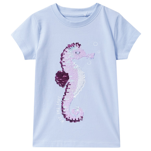 Topolino Mädchen T-Shirt mit Wendepailletten