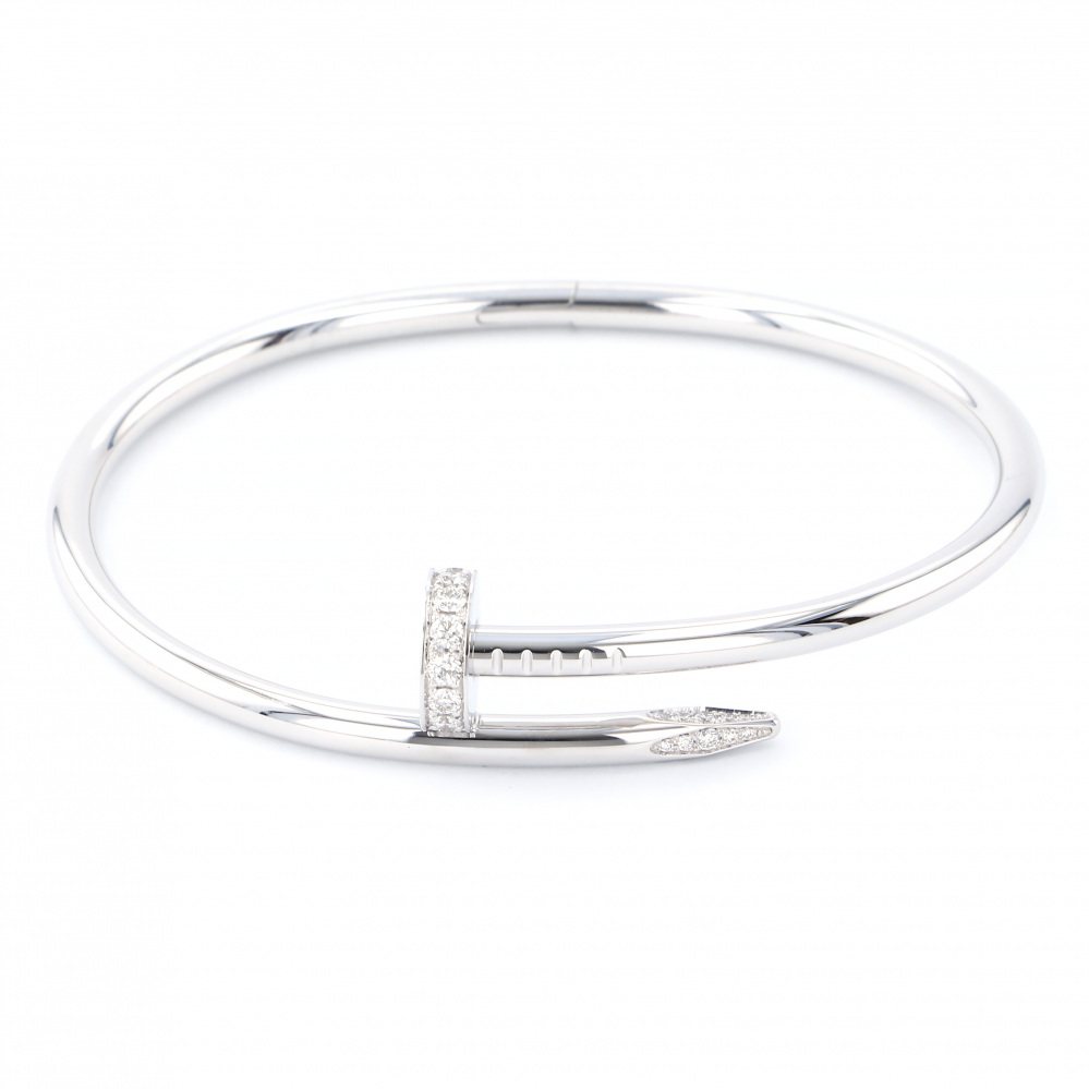 Cartier Juste un Clou Bracelet 18K White Gold Diamond