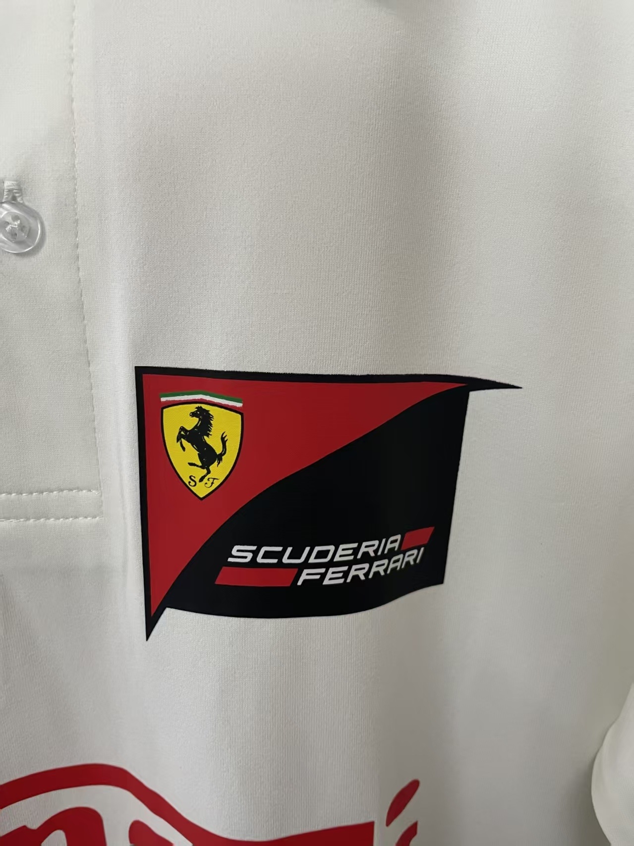 2026 F1 Polo Ferraria White S-3XL