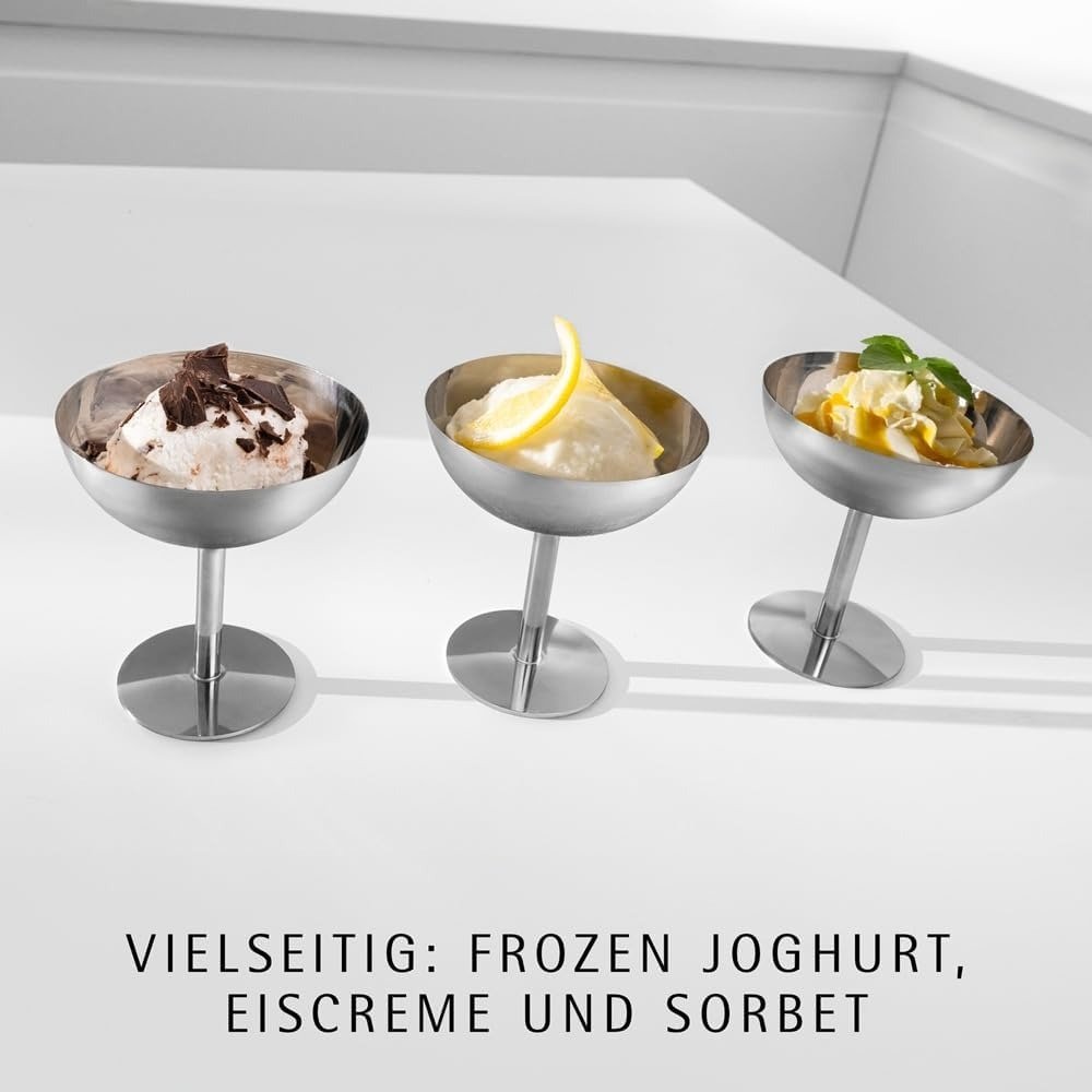 Ice Cream Maker 3-in-1, 37.5 x 22 x 37.5 cm, Silver, 3 Count