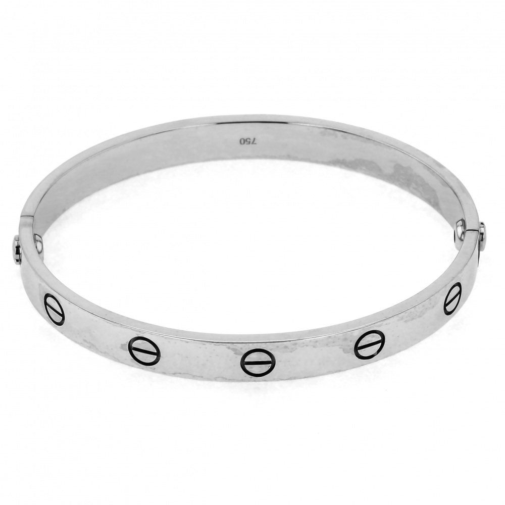 Cartier White Gold Love Breath K18WG Bracelet