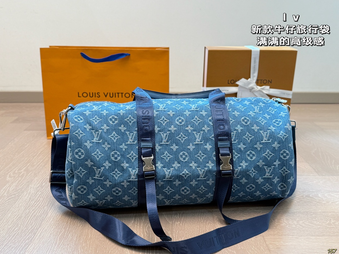 LV new denim travel bag - cnluxepick
